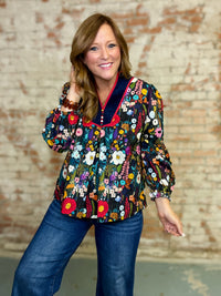 Celine Floral Print Top