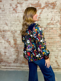 Celine Floral Print Top