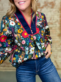 Celine Floral Print Top