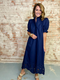 Chelsey Puff Sleeve Midi Dress