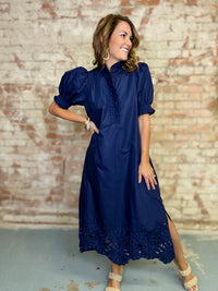 Chelsey Puff Sleeve Midi Dress
