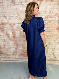 Chelsey Puff Sleeve Midi Dress