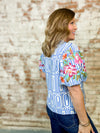 THML Judith Embroidered Sleeve Top