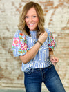 THML Judith Embroidered Sleeve Top