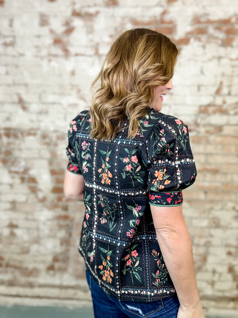 Ruter Floral Print Top