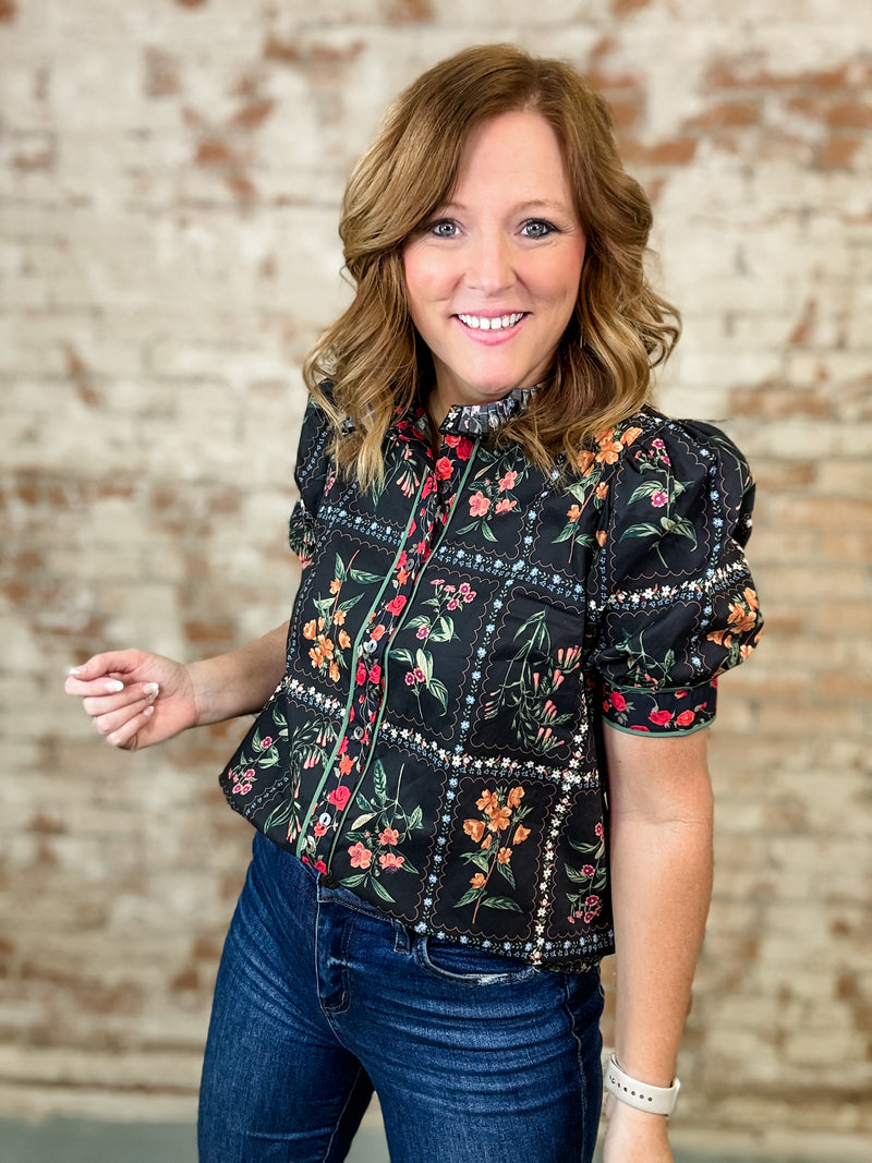 Ruter Floral Print Top