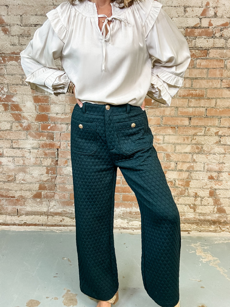 Raven Quilted Pants