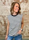 Rainsann Sleeveless Stripe Top
