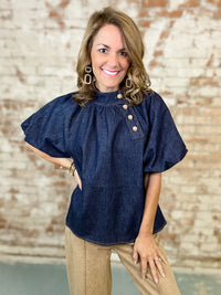 THML Larson Denim Top