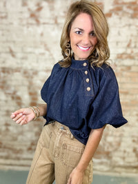 THML Larson Denim Top