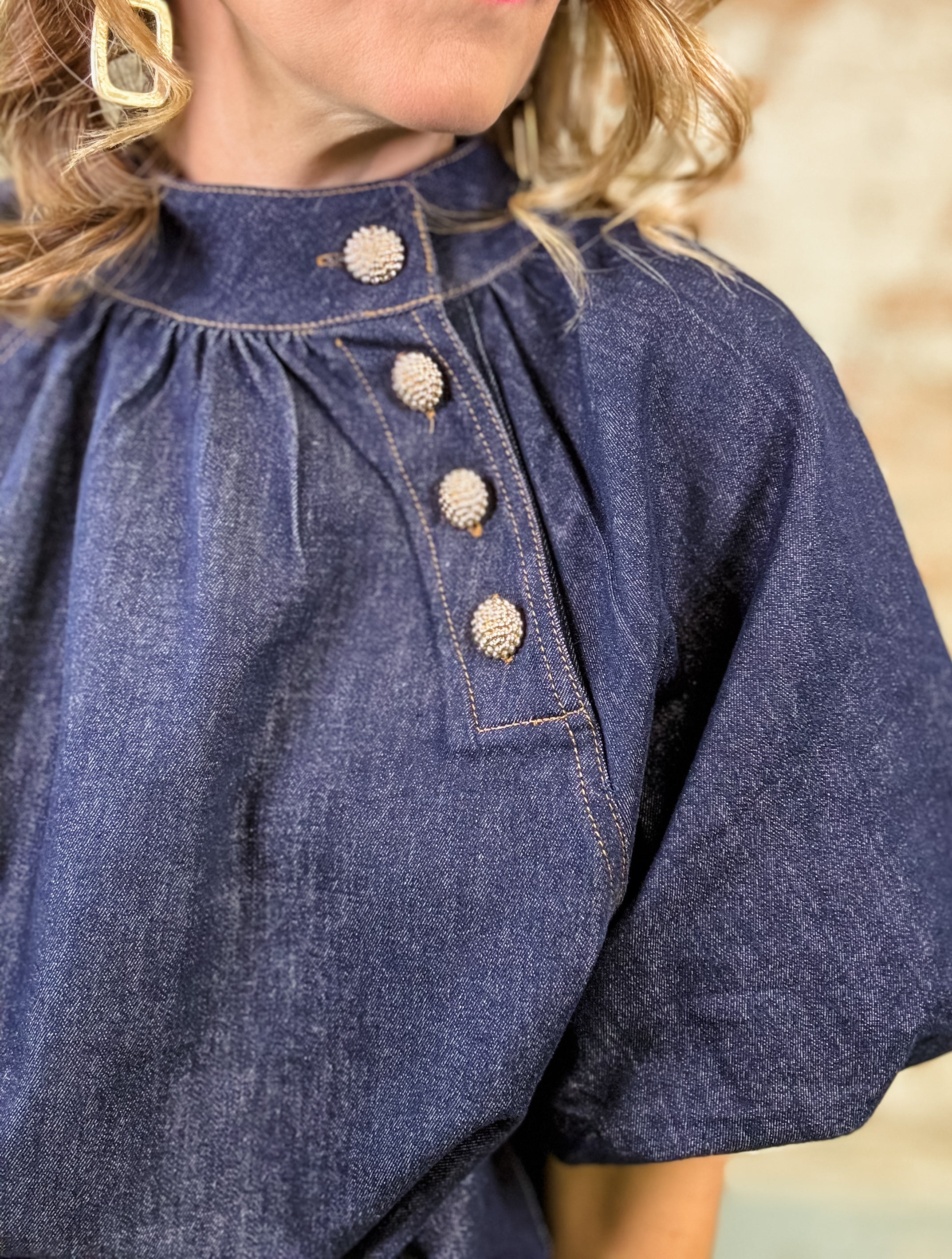 THML Larson Denim Top