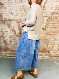 Nova Cropped Denim Culottes