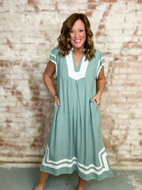 Milana Linen Midi Dress