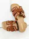 Seth Braided Cognac Sandal