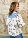 Baylee Stripe + Floral Print Top