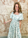 Alma Floral Print Maxi Dress