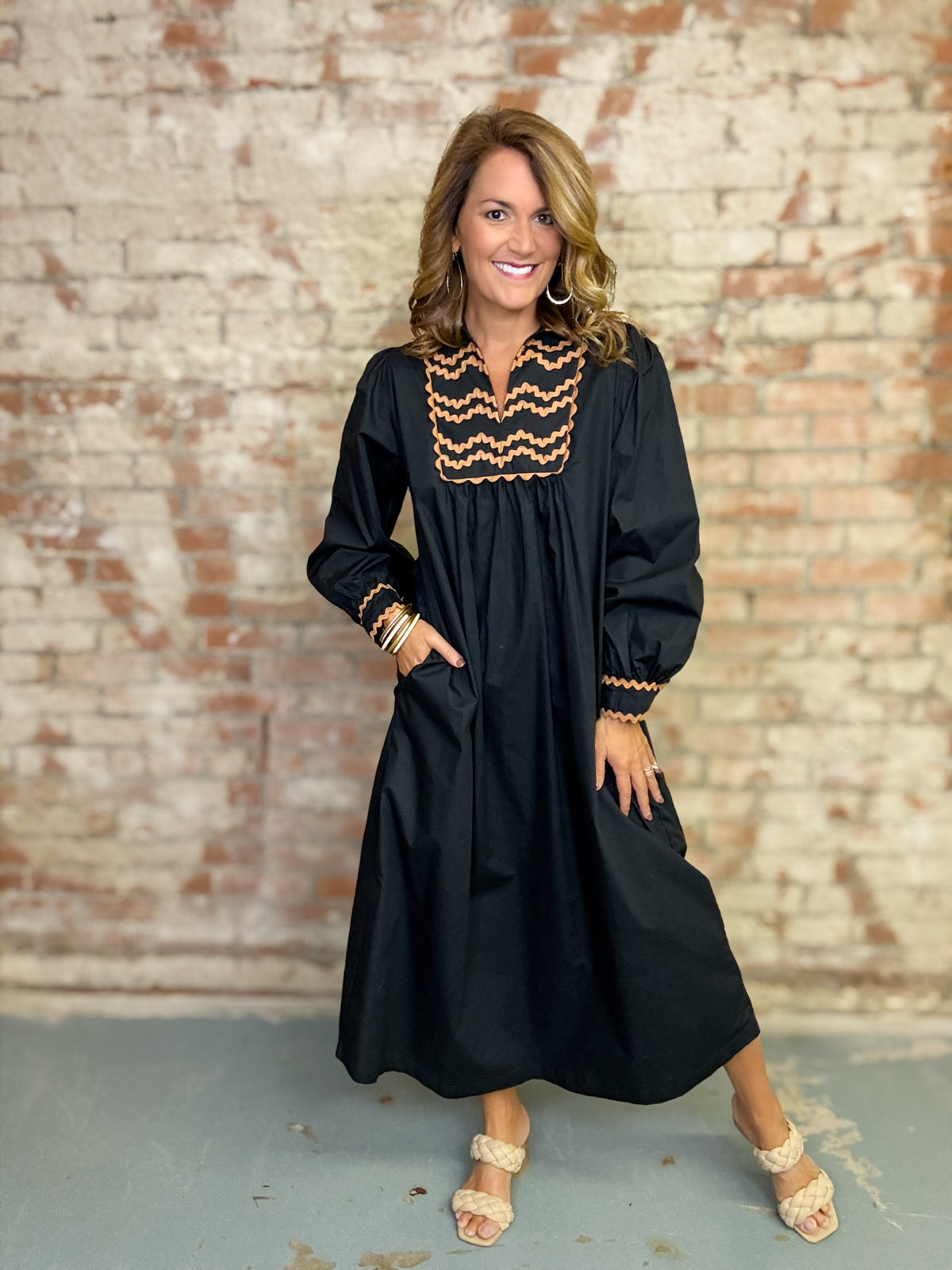 Wagner Solid Midi Dress