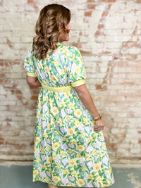 Caroline Floral Midi Dress