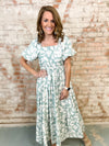 Alma Floral Print Maxi Dress