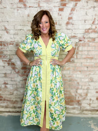 Caroline Floral Midi Dress