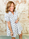 Alexandria Ruffle Floral Print Dress