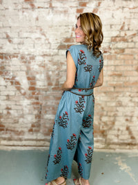 Uncle Frank Block Print Jumpsuit
