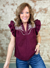 THML Cordelia Corduroy Top