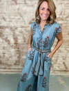 Uncle Frank Block Print Jumpsuit