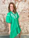 Kaylee Embroidered Tiered Dress