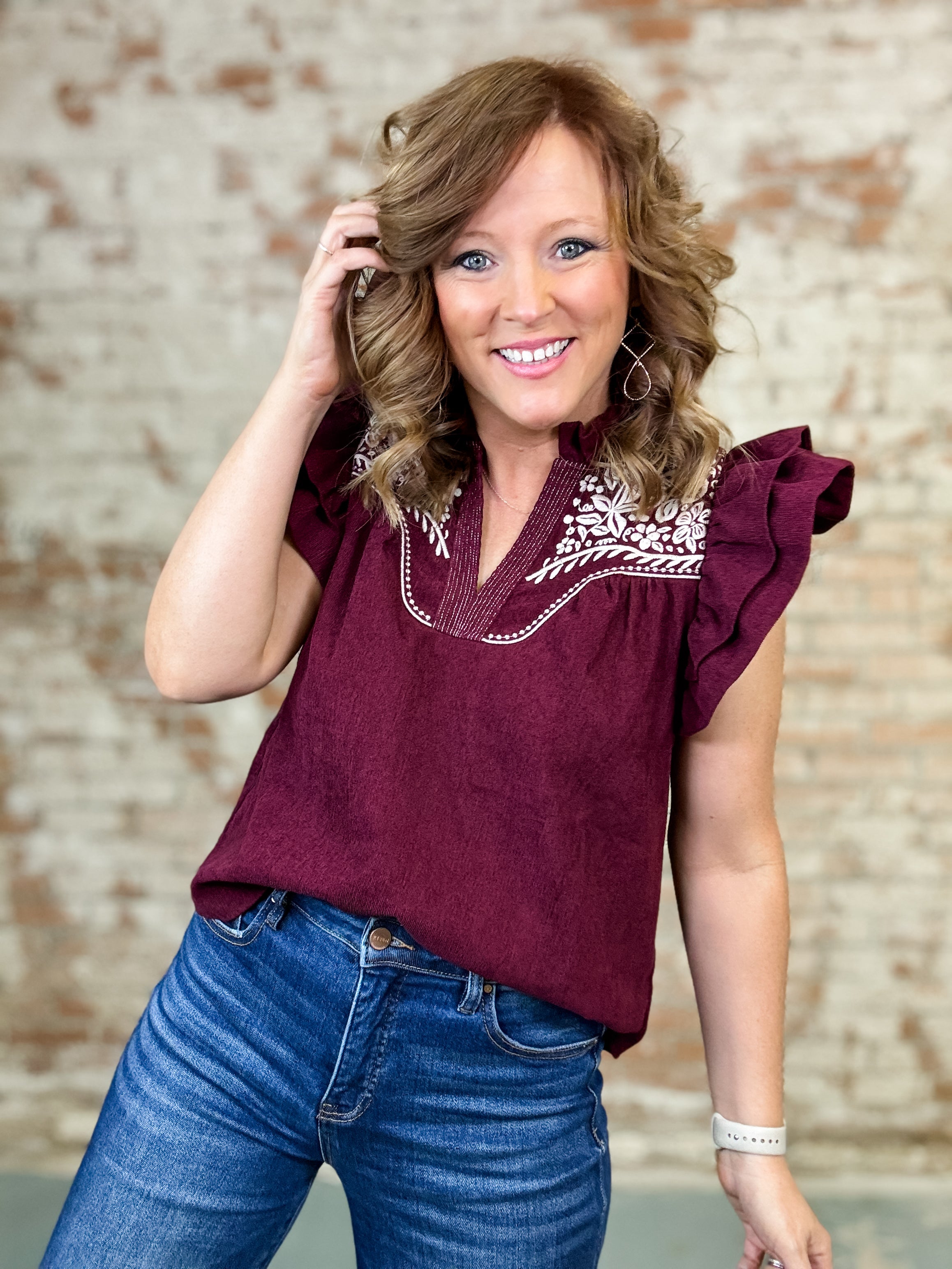 THML Cordelia Corduroy Top