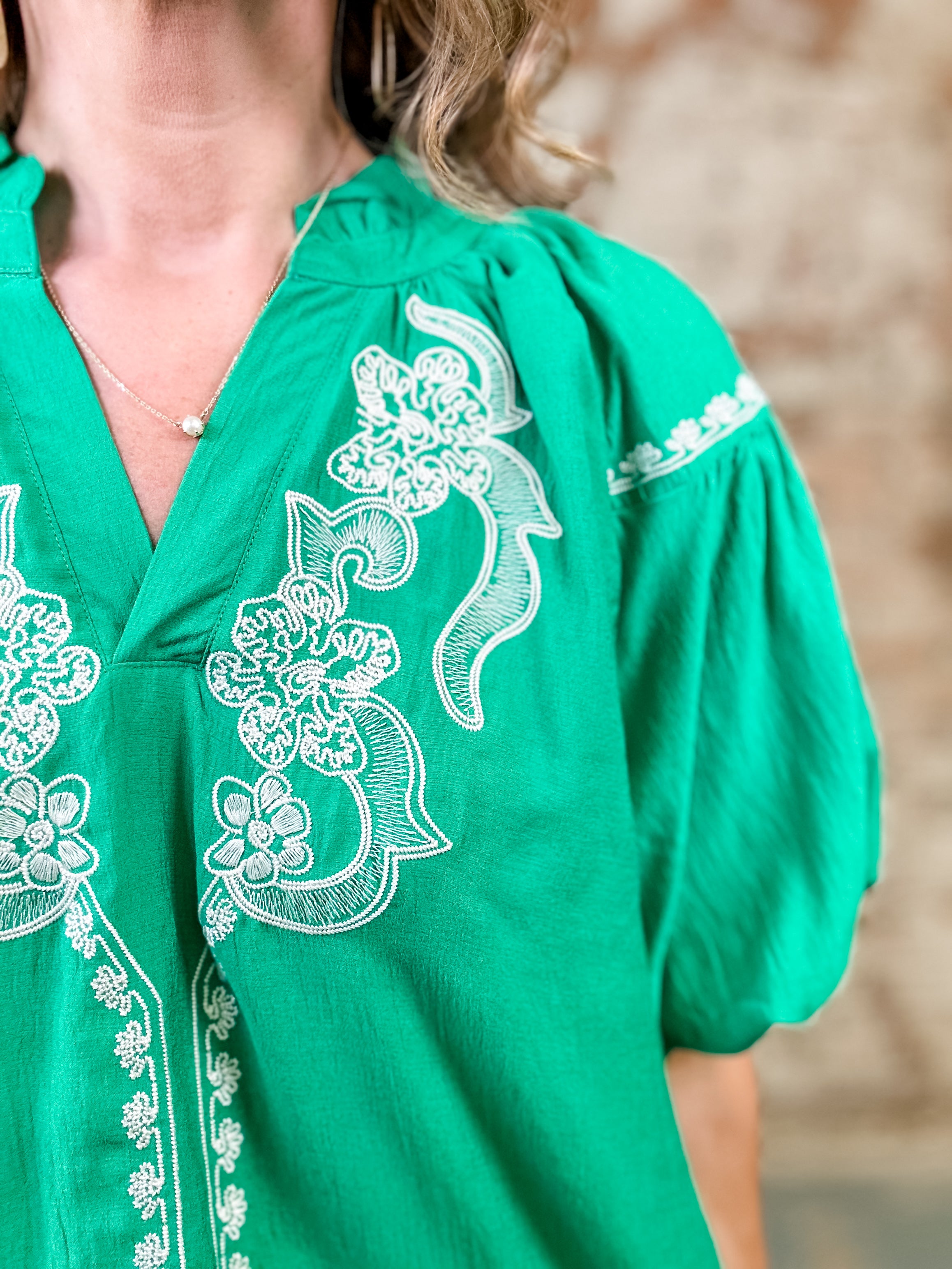 Kaylee Embroidered Tiered Dress