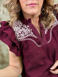 THML Cordelia Corduroy Top