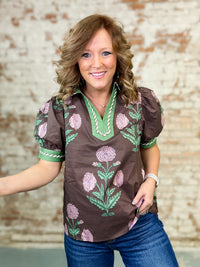 Arriaga Floral Top - FINAL SALE