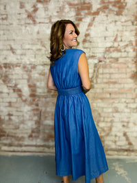 Elvia Denim Midi Dress
