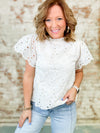 Shayla Flower Lace Top
