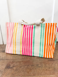 Downtown Stripe Tote