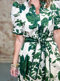 Hilary Printed Midi Dress