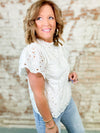 Shayla Flower Lace Top