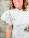 Shayla Flower Lace Top