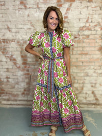 Linda Printed Maxi Dress