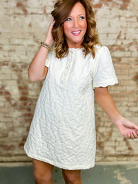 Oliviane Floral Jacquard Dress