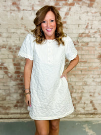 Oliviane Floral Jacquard Dress