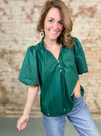 Kari Eyelet Embroidery Top