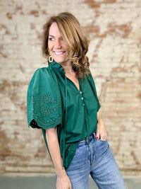 Kari Eyelet Embroidery Top