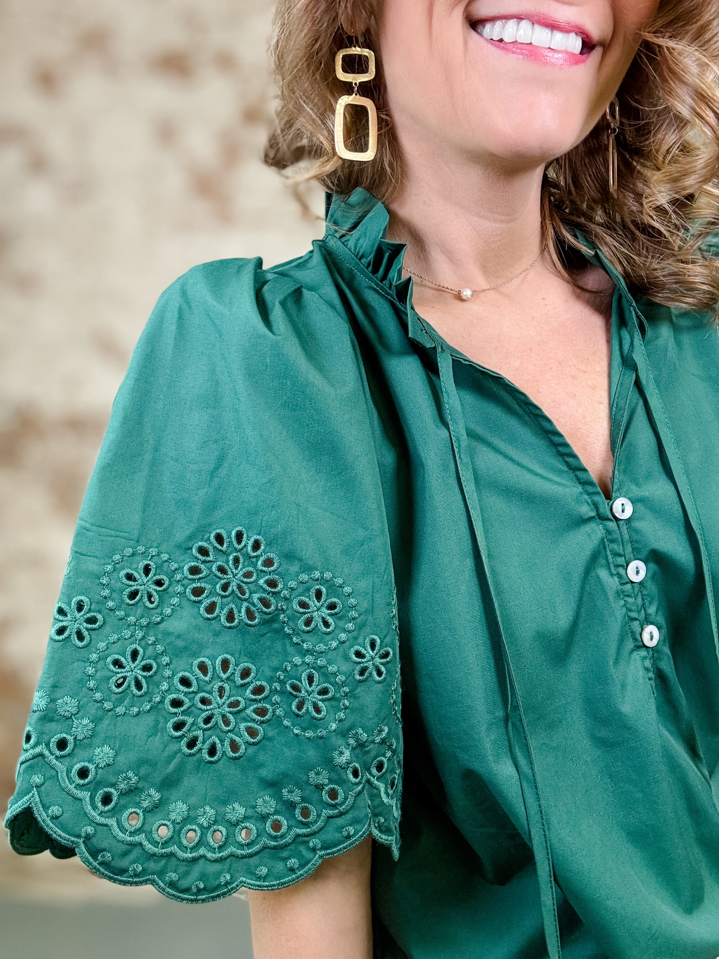 Kari Eyelet Embroidery Top