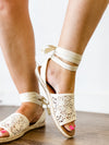 Renata Macrame Lace Up Sandals - FINAL SALE