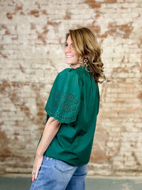 Kari Eyelet Embroidery Top