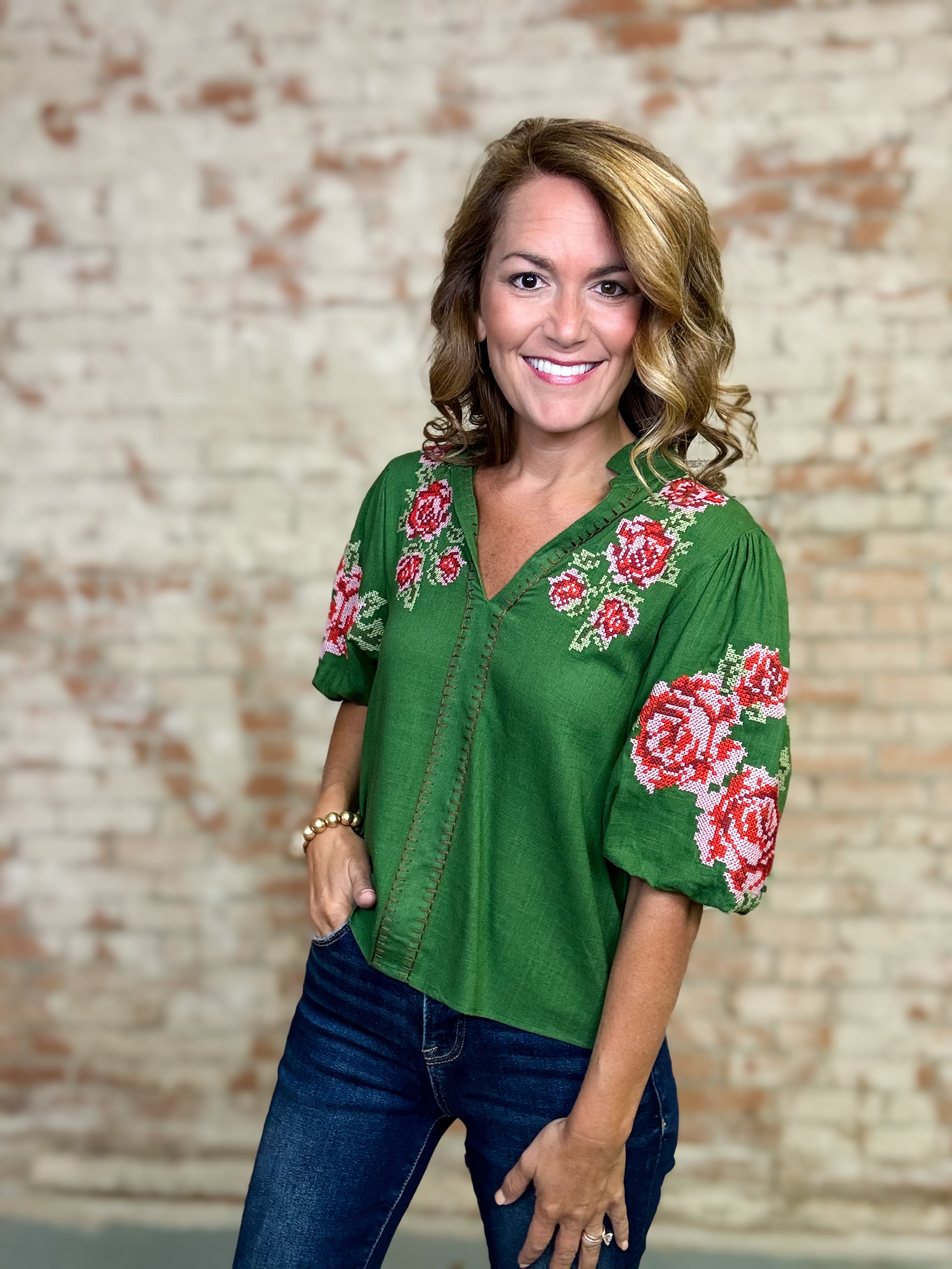 THML Vada Embroidery Top