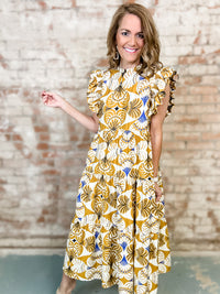 Hailey Flutter Sleeve Dress