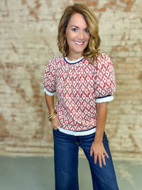 Brentley Floral Print Top